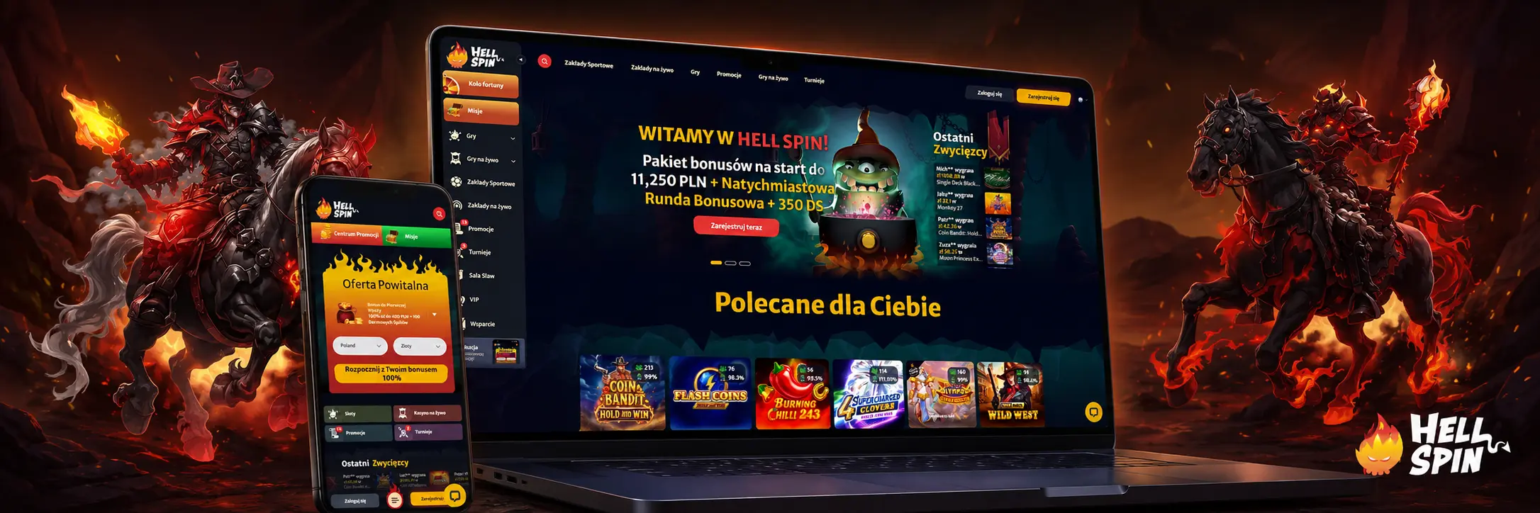 Rejestracja i logowanie w HellSpin